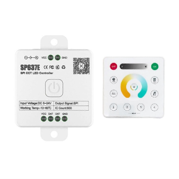 And-SP637E SPI DC5-24v Dubbel Kontroller med and- Fjärrkontroll Stöd 2.4G Touch Fjärrkontroll