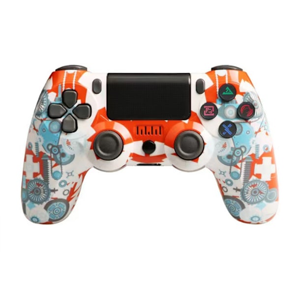 Trådløs controller til PS4/Pro/PS3/Slim/PC/Steam, Bluetooth controller, joystick, understøtter 6-akser, vibration, trykklik