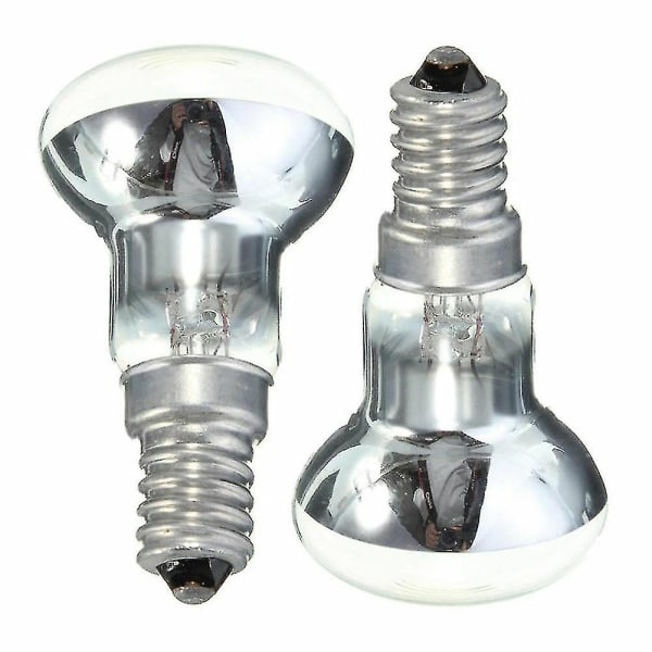 2 stk. Erstatnings Lava Lampe E14 R39 25w Spotlight Skru inn Lyspære