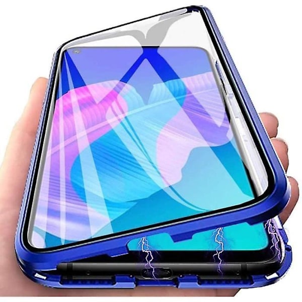 Samsung Galaxy A41 Skal Magnetisk Adsorption 360 Grader Fullt Skydd Stötsäker Metall Med Transparent L