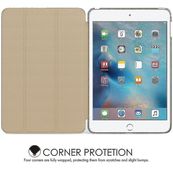 Beskyttende etui for iPad Mini 4, populær slank lær Smart Cover