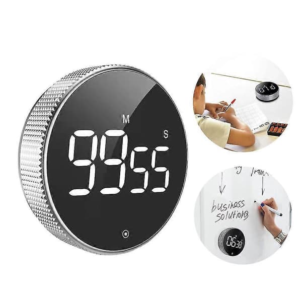Digital timer med magnet og LCD-display - køkkenur 1 stk