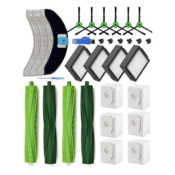 Varaosat Combo J7+/J7 Plus robotti-imurille, kumiharjat + moppausliinat + HEPA-suodattimet