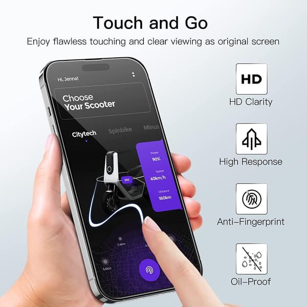 3X Tempered Glass Screen Protector iPhone 15 Plus