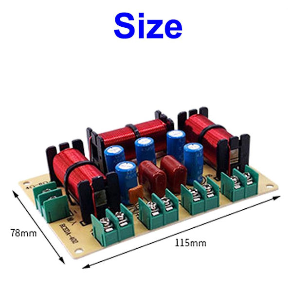 2 kpl 4-tien kaiuttimen diskanttijakaja Kotiteatteri Hifi Stereo Piiri Stereo Audio Crossover