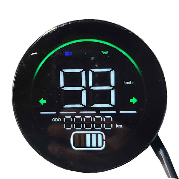 Elcykel Speedometer Scooter Instrumentbræt Indikator 48v 60v 72v Blybatteri Led Instrument
