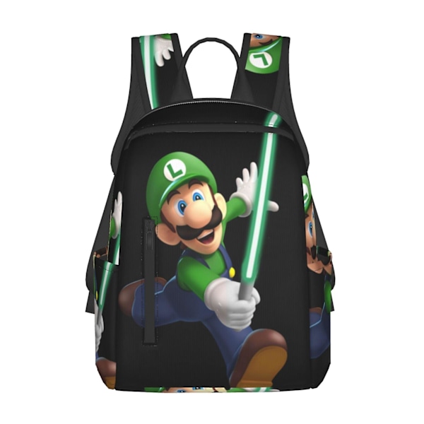 Adventure Luigi's Mansion Lätt Ryggsäck Student Bokväska Skolväska Satchel Dagryggsäck Unisex Ryggsäck För Barn Tonåringar Vuxen