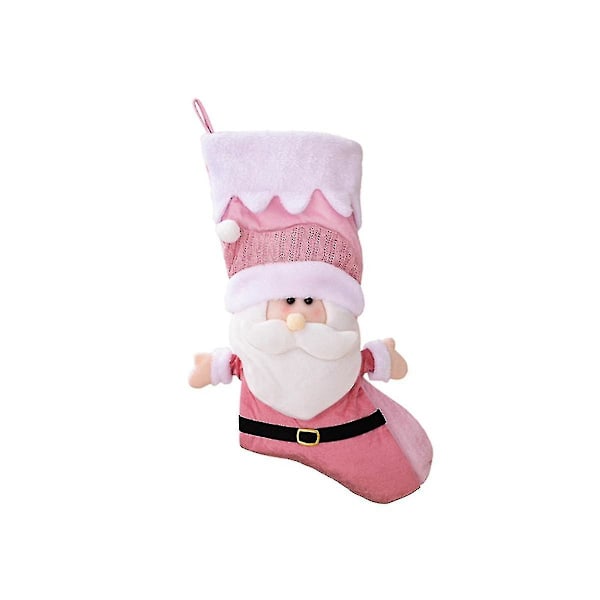 Julstrumpor Barnpresent Godisväska Tomte - Strumpor Hängande Julgransprydnad, Tomte