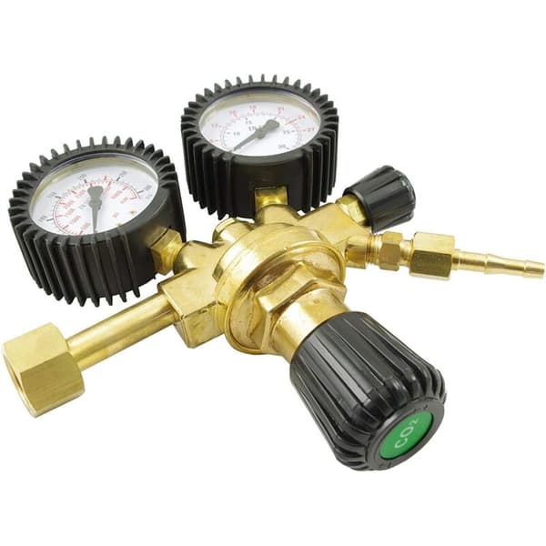 Trykkredusering/trykkregulator for argon/CO2 inertgass til MIG/MAG sveiseapparat