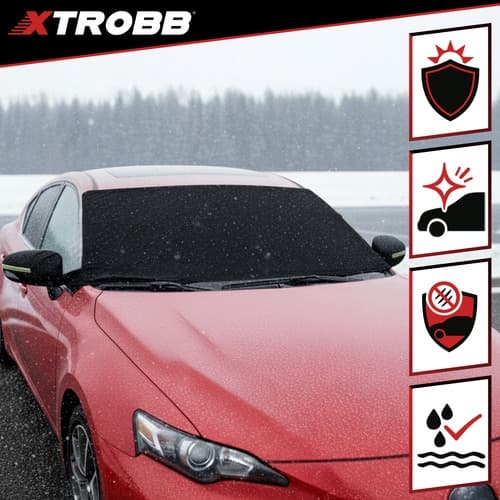 Windshield Cover - Frost Protection for Car Windshield & Side Mirrors