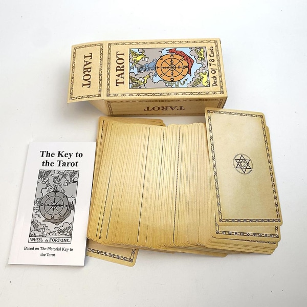 78st/ set Tarotkort Original klassisk design av Pamela Colman & guidebok