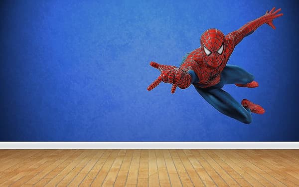Store Spiderman Vægmærker til Børneværelset - Dekoration til Drenge