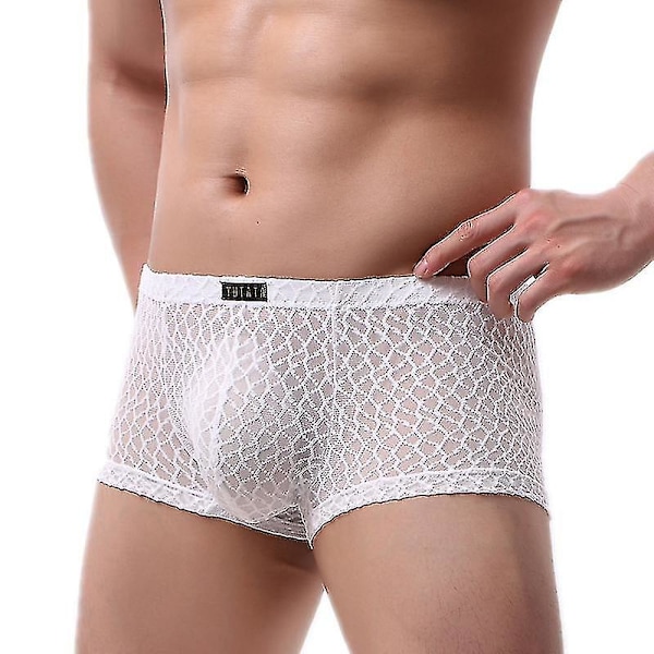 Menn Bokser Sexy Undertøy Menn Blonder Pustende Boksershorts Underbukser Mann Solid Boksere Hombre Bokser S