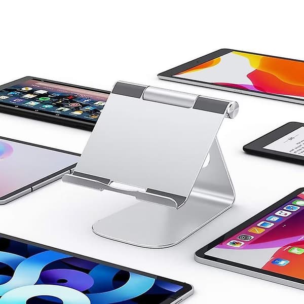Tablettstativ, Justerbar Tablett Holder - Minimalistisk Stativ i Aluminium