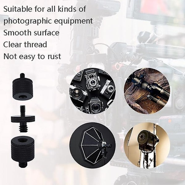 4 stk. Skrue Adapter A18 1/4 Hun til M4 Han Skrue