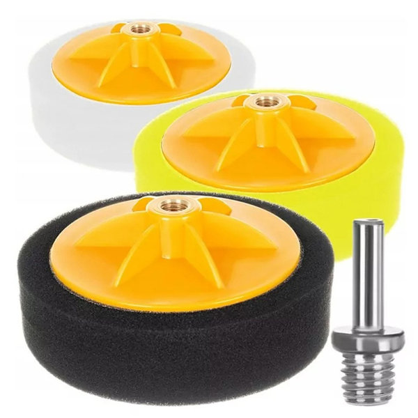 3-Pack - Polishing Sponge for Drill - 150mm