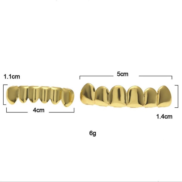 Förgyllda Hip Hop Tänder Nedre Grill Tänder Grills