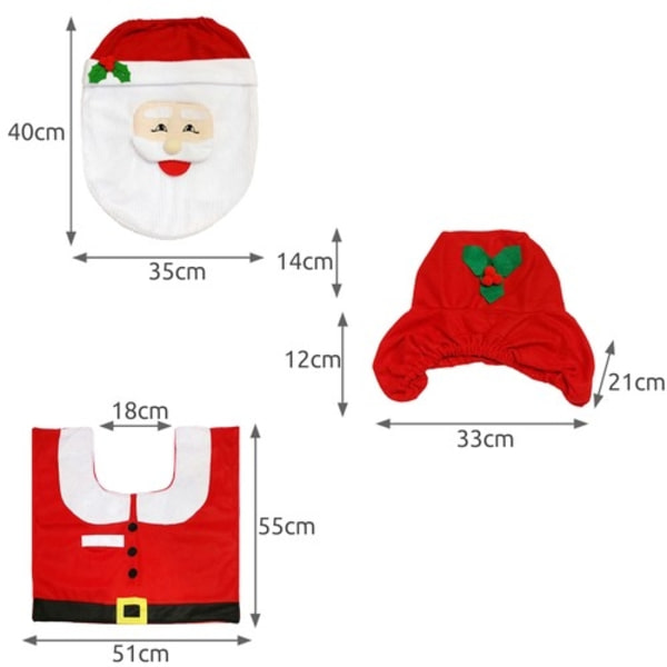 Bathroom Mat Set - Christmas