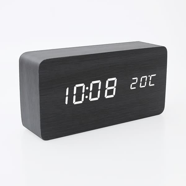 INF Digital LED Vækkeur Sort