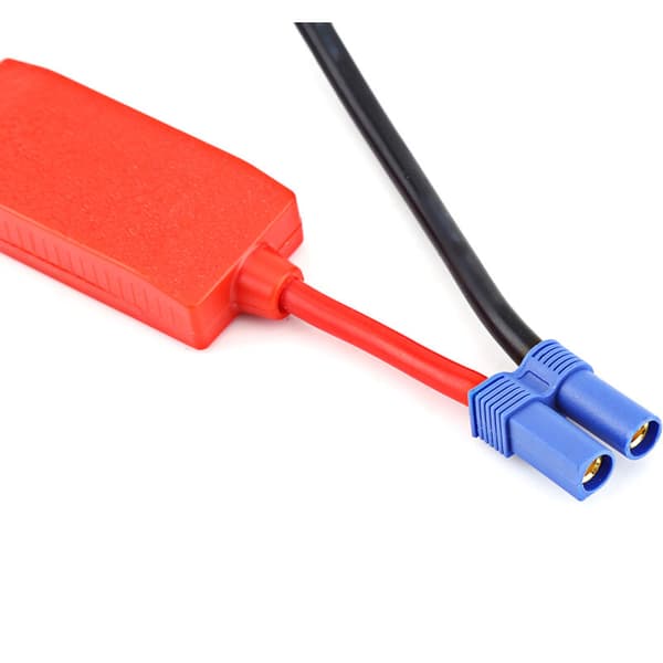 Startkabel til bilbatteritilslutning. Forhindrer omvendt opladning.