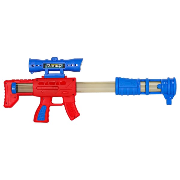 Target shooting game with ball gun - moving targets