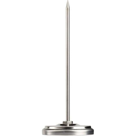 Kødtermometer, med symboler for nem aflæsning, rustfrit stål, sølv (1 stk)