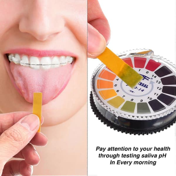 Universal pH Testpapir Strips pH Test Strips Rulle, pH Måling Fuld Range 0-14 16,4 ft/Rulle (4 Ruller)