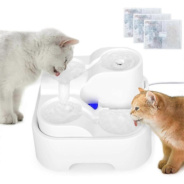 Katt Vattenfontän, Dricksfontän för Flera Husdjur, Ultratyst Kattskål, för Liten Mig