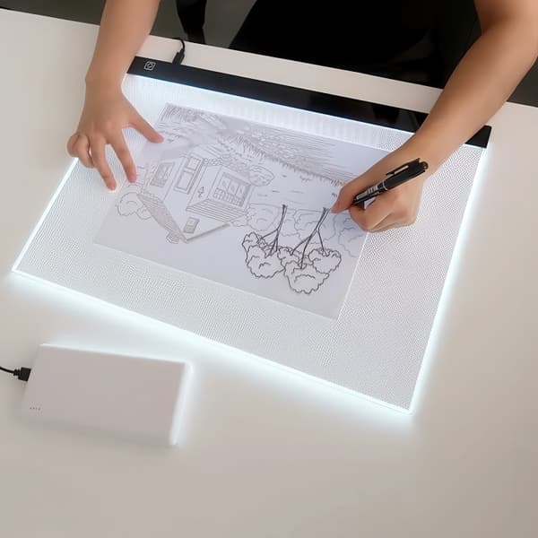 A3 LED Tegnebrett - Lysbord / Lysplate - Bærbar