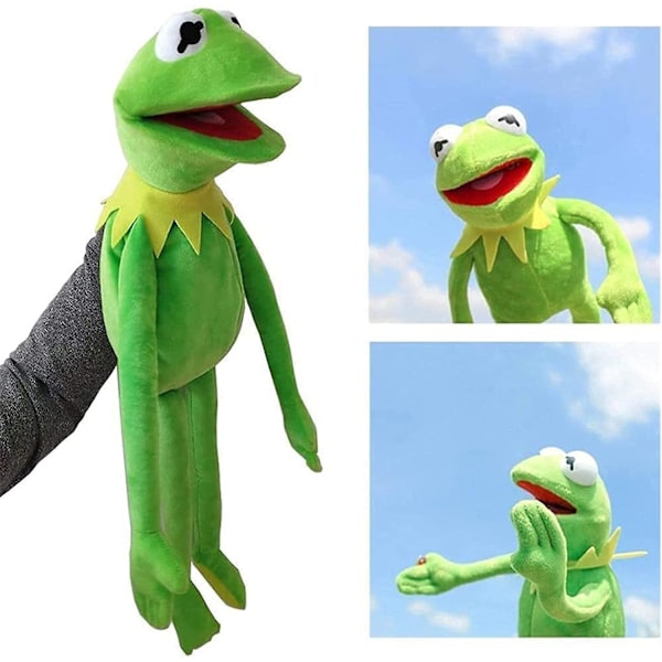 Kermit Grodan Dockteaterdocka, Groda Plysch Handdocka, Söt Cartoon Plyschdocka Leksak, Plysch Handdocka Leksak, Kreativ Barnens Pedagogiska Leksaker Presenter För Pojkar