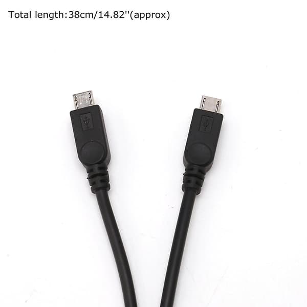 Portabel USB-hane till universell Micro USB-hane Y-adapter Splitter-kabel