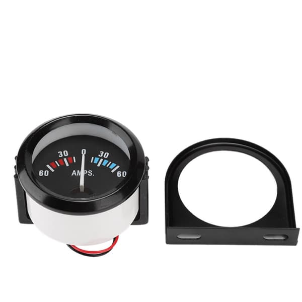 Bil voltmeter amperemeter, 2-tommer 52mm 60-0-60A bil voltmeter amperemeter udskiftning voltmeter amperemeter måler til modifikation