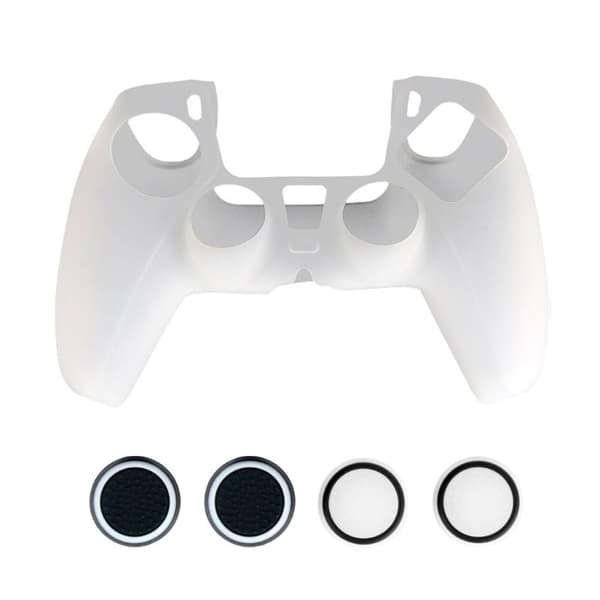 2x Silicone Cover for Playstation 5 PS5 Controller - White