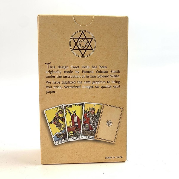 78st/ set Tarotkort Original klassisk design av Pamela Colman & guidebok