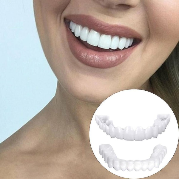 Christmas Smile Dental Falska Tänder Cover Perfekt Leende Fanér Comfort Fit Flex Protes Tänder