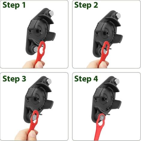 Erstatningsblader for gresstrimmere. 110 stk gressklipperblader. Plastblad for gresstrimmere, kompatibel med GC-CT 18/24 Li batteridrevet gresstrimmer
