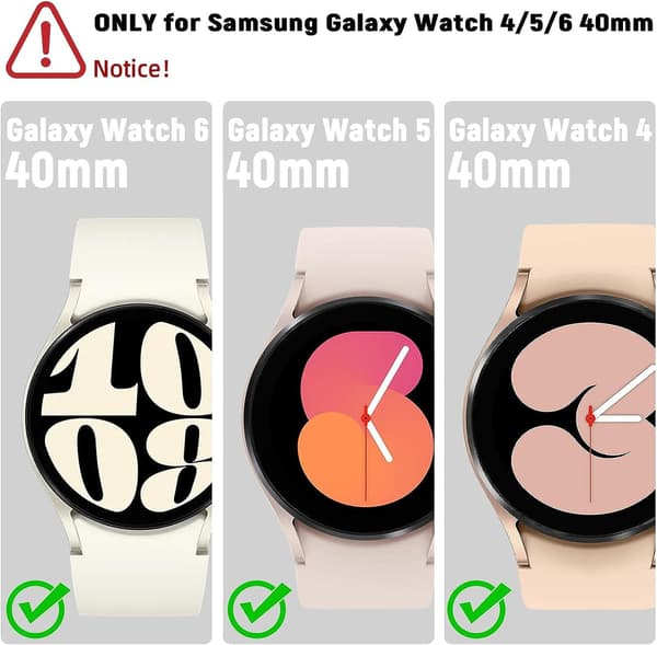 2x Tempered Glass Screen Protector for Samsung Galaxy Watch 40mm