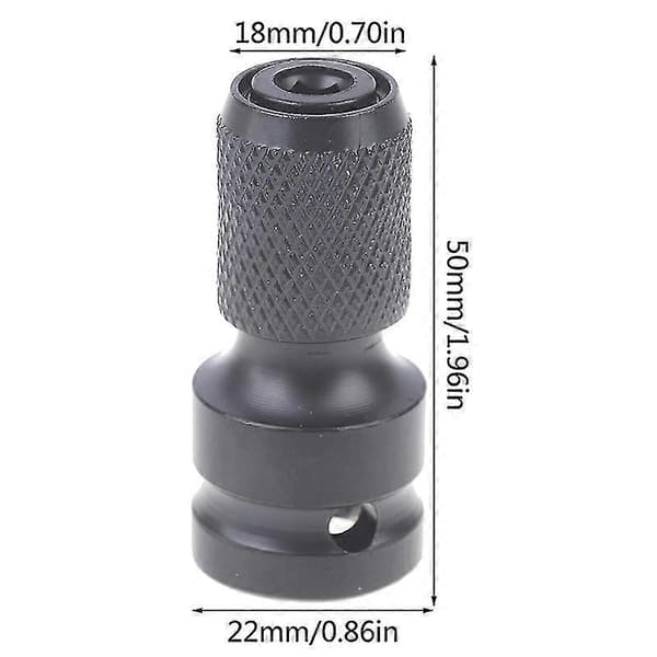 1/2 til 1/4 Hex Ratchet Socket Wrench Socket Adapter Drive Converter Impact Tool Shytmv