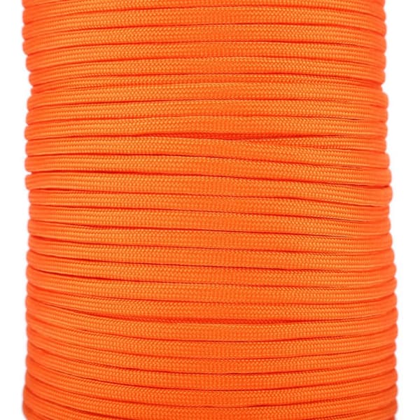 Reflective Paracord Lanyard - 9-Strand Core - 100m - Orange