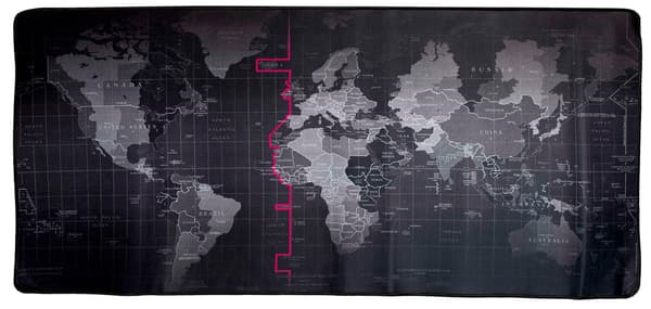 Desk Pad World Map – Desk Protector for Desk 40 x 90 cm