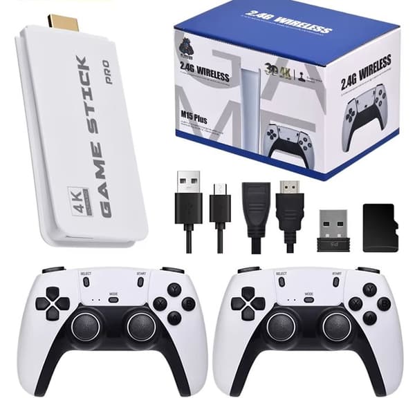 M15 Pro Retro TV-Spil 4K | 20000 Indbyggede Spil til Multiplayer