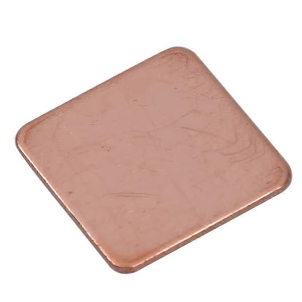 2 x 0,8 mm Tyk Køleplade Termisk Pad Kobber Shim til Laptop CPU GPU