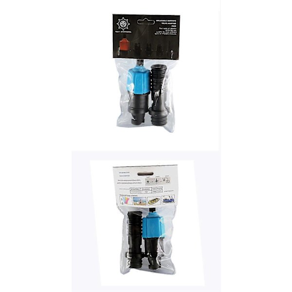 Oppustelig SUP Pump Adapter Kompressor Luftventil Konverter Med 4 Luftventil Dyser