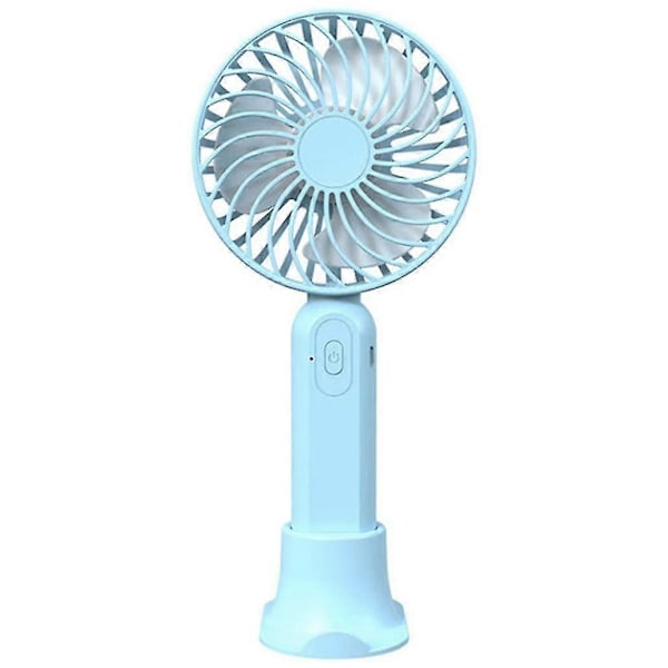 Mini USB Genopladelig Håndholdt Ventilator (Blå)