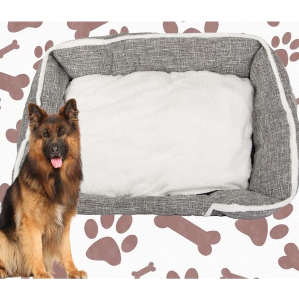 Myk og Fluffy Hundeseng XL 80x60cm