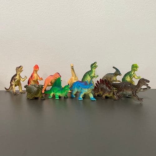 Dinosaurushahmot 12 kpl PVC 8,5 cm lelufiguurit