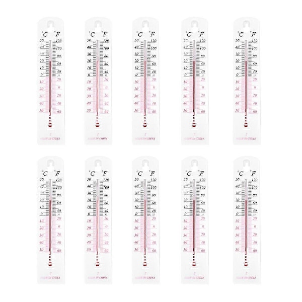 10 st/set inomhustermometer med exakt Celsius Fahrenheit-display