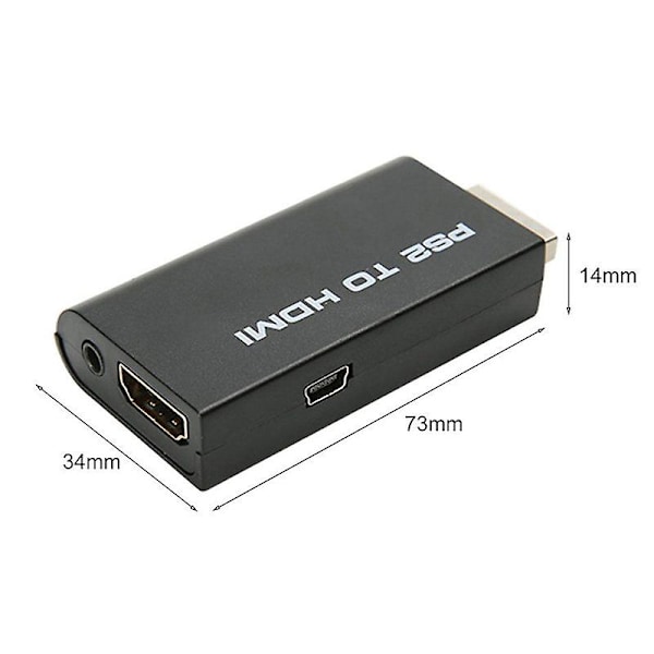 Hdv-g300 PS2 til HDMI 480i/480p/576i Audio Video Konverter Adapter for PSX PS4