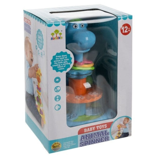 Interactive Spinning Toy Hippo with Balls and Carousel 12+ Months