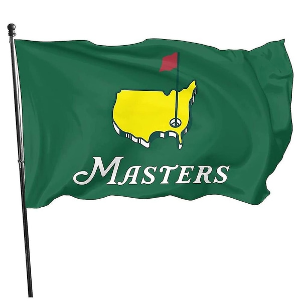 Masters Flag 3x5ft Dobbeltsidig Indendørs Udendørs Dekoration Banner Amerikanske Golf Flag